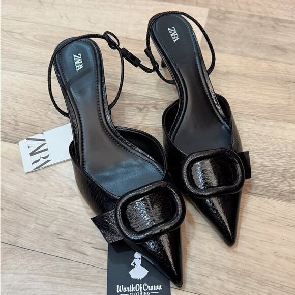 ZARA Pointed Toe Heels NWT - Picture 1 of 16